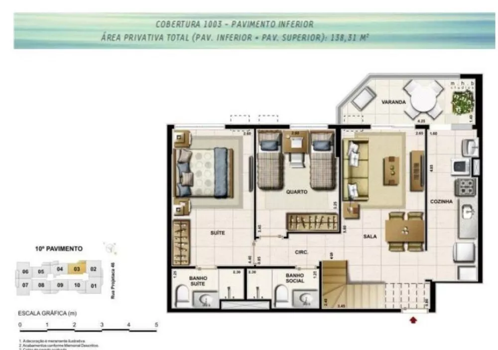 Cobertura, 2 quartos, 139 m² - Foto 19