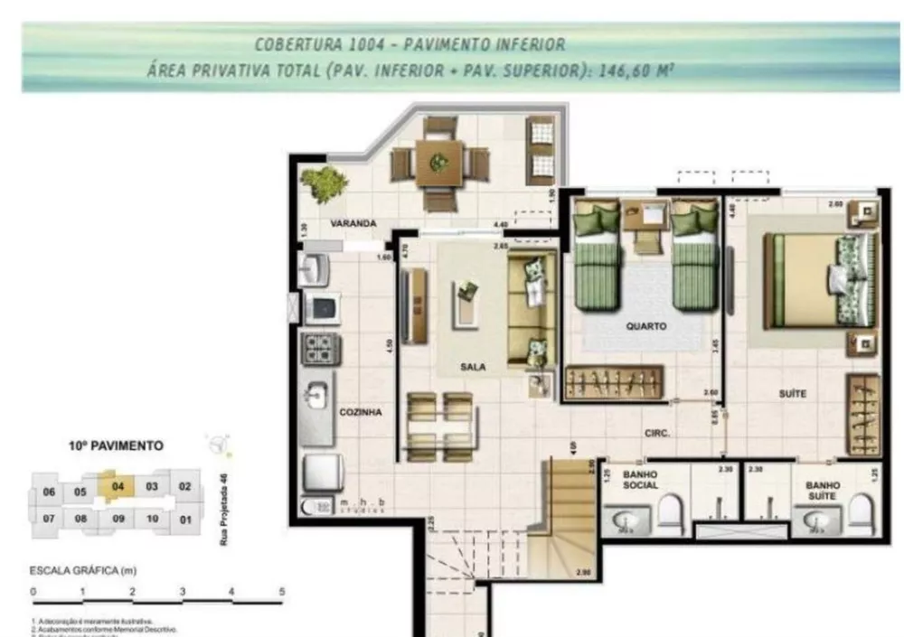 Cobertura, 2 quartos, 139 m² - Foto 25