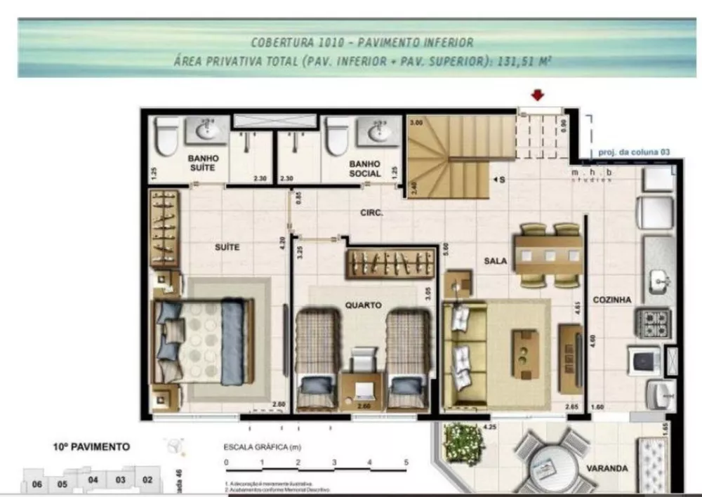 Cobertura, 2 quartos, 139 m² - Foto 15