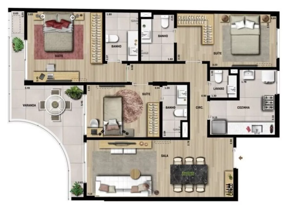 Apartamento, 3 quartos, 133 m² - Foto 15