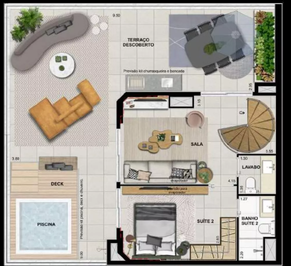 Cobertura, 2 quartos, 150 m² - Foto 39