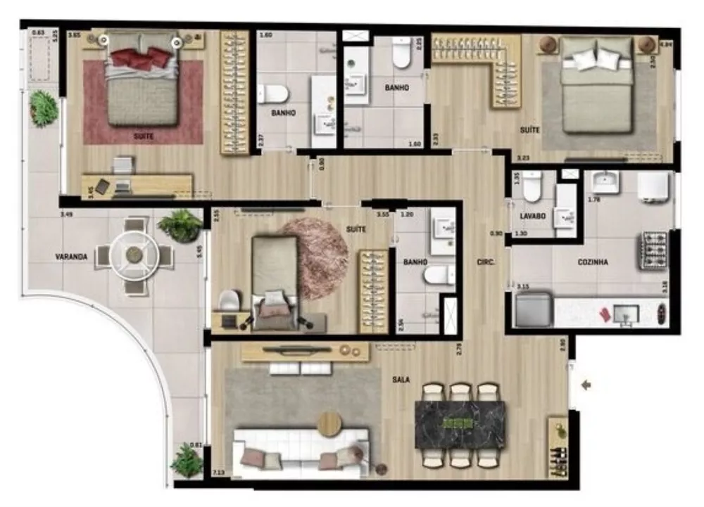 Apartamento, 4 quartos, 153 m² - Foto 15
