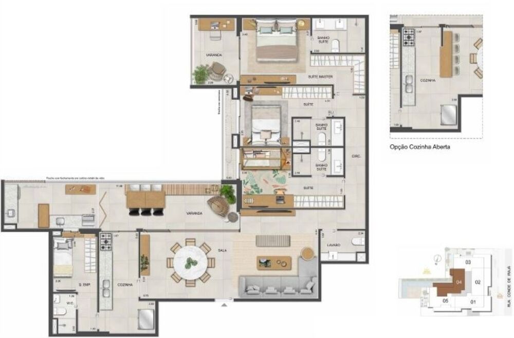 Apartamento, 4 quartos, 166 m² - Foto 24