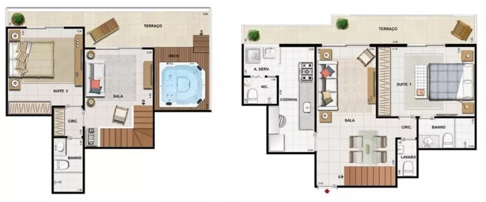 Cobertura, 2 quartos, 115 m² - Foto 10