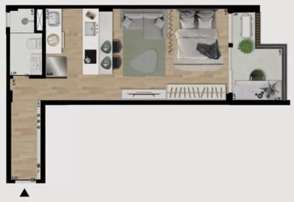 Apartamento, 1 quarto, 46 m² - Foto 29