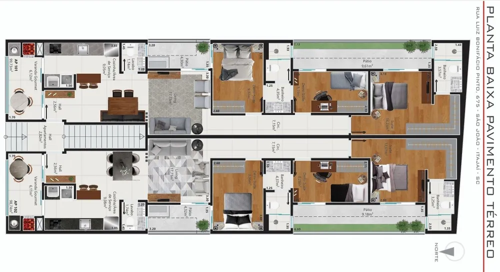 Apartamento, 3 quartos, 99 m² - Foto 12