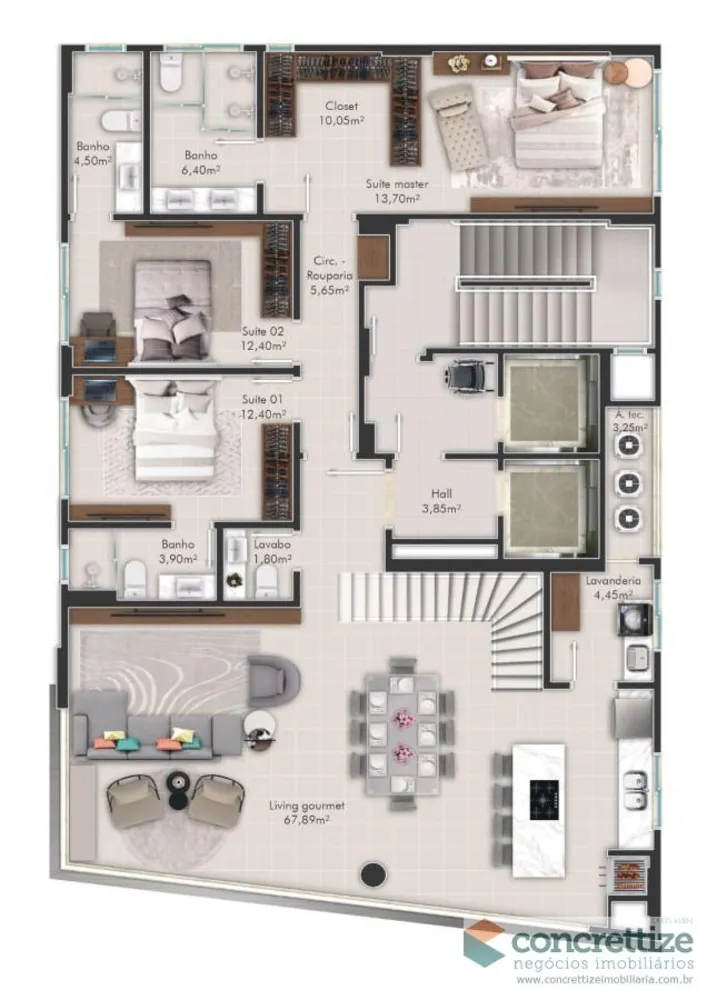 Apartamento, 3 quartos, 165 m² - Foto 15