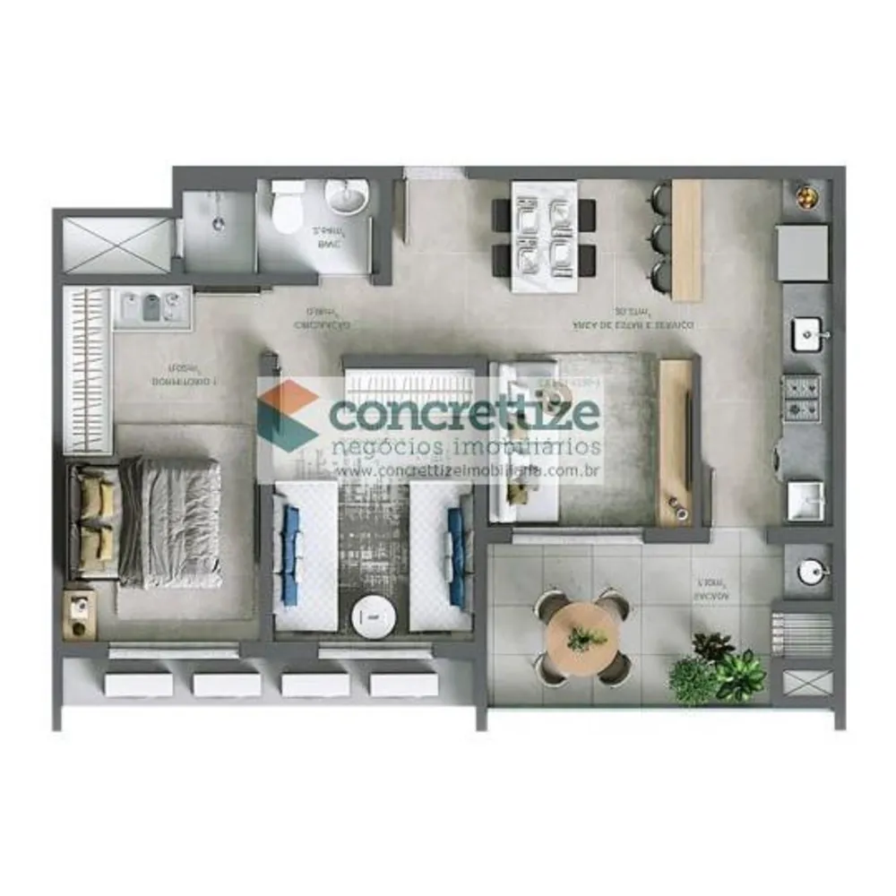 Apartamento, 2 quartos, 56 m² - Foto 7