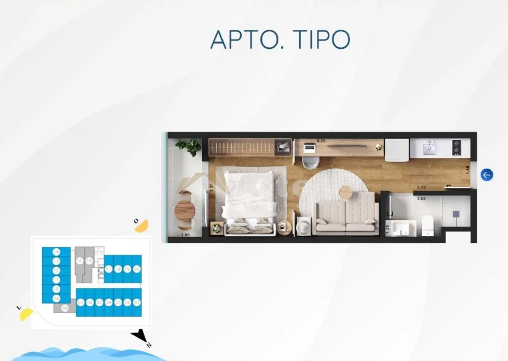 Apartamento, 1 quarto, 30 m² - Foto 13