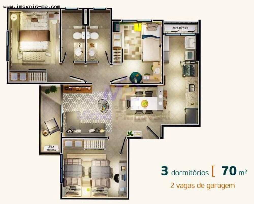 Apartamento, 3 quartos, 70 m² - Foto 10