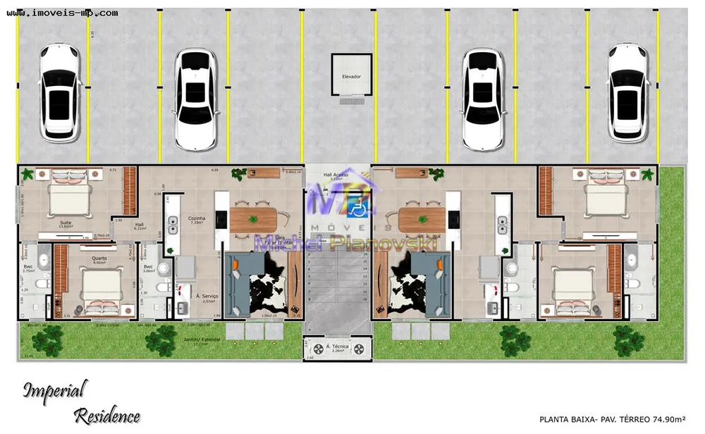 Apartamento, 2 quartos, 74 m² - Foto 16