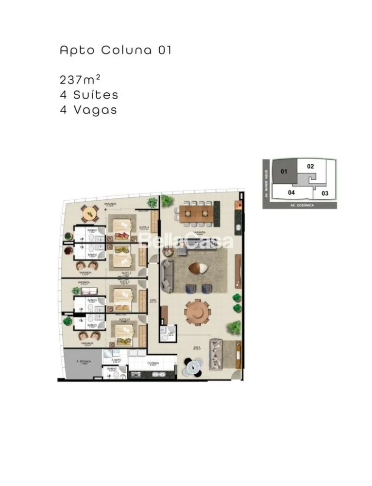 Apartamento, 4 quartos - Foto 11