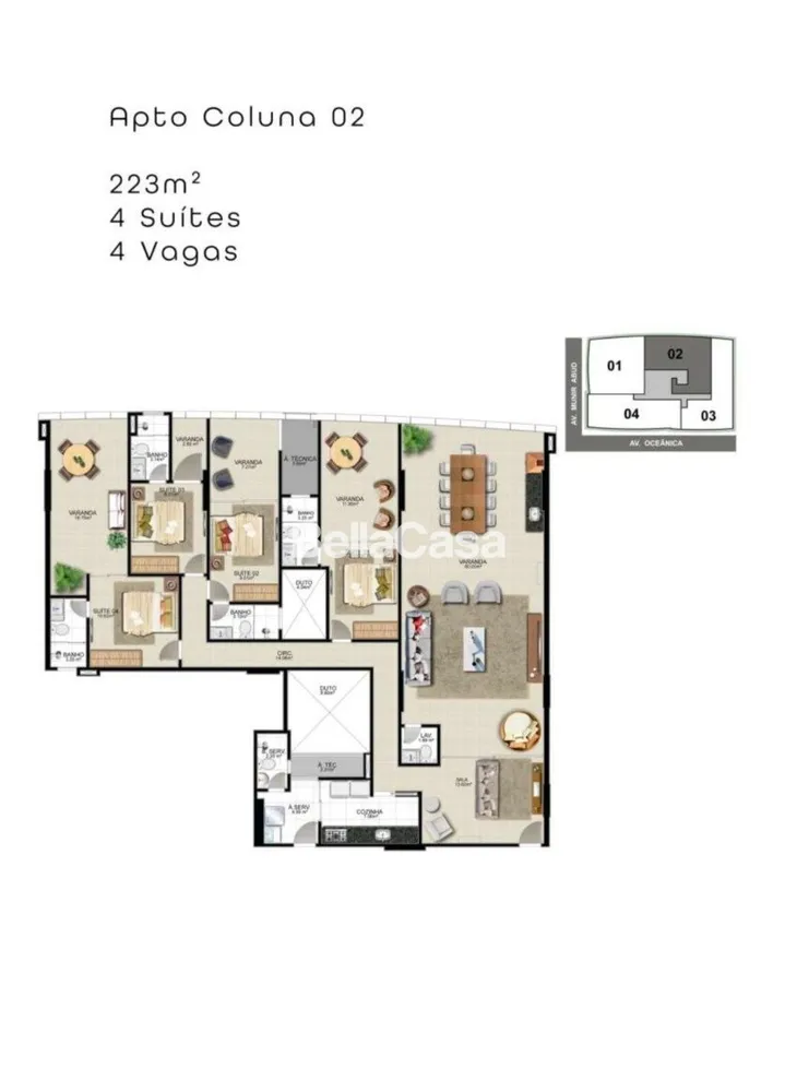Apartamento, 4 quartos - Foto 12