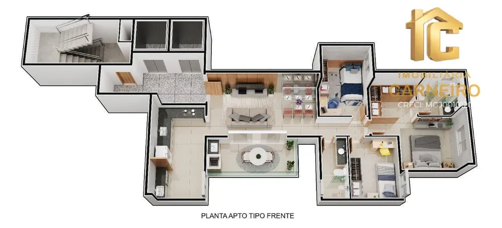 Apartamento, 3 quartos - Foto 3