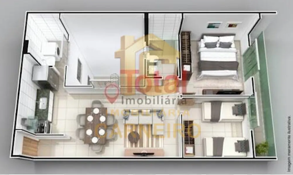 Apartamento, 2 quartos, 58 m² - Foto 1