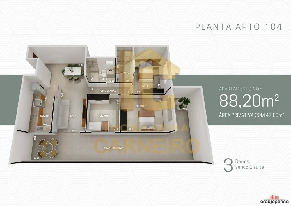 Apartamento, 2 quartos, 135 m² - Foto 1