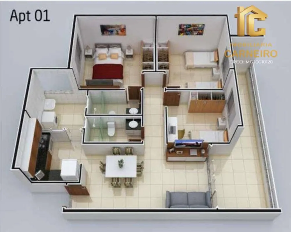 Apartamento, 3 quartos, 95 m² - Foto 4