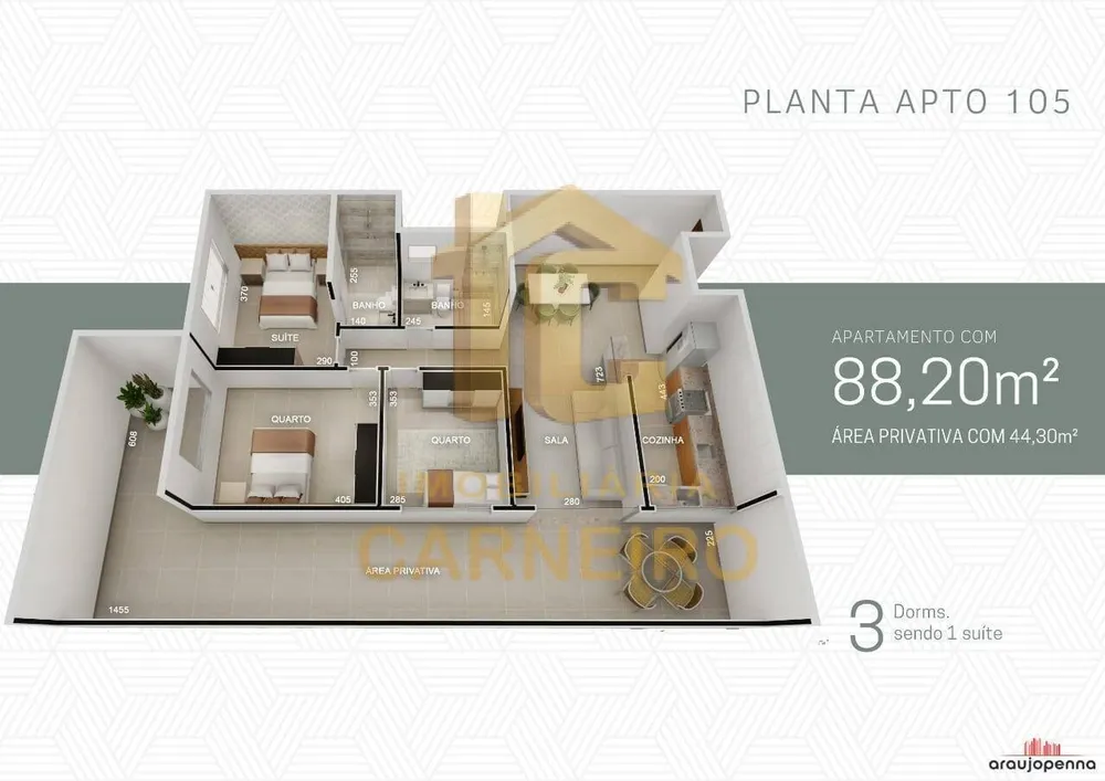Apartamento, 3 quartos, 135 m² - Foto 1