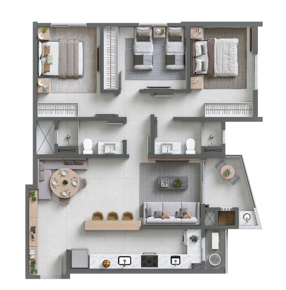 Apartamento, 3 quartos, 90 m² - Foto 10