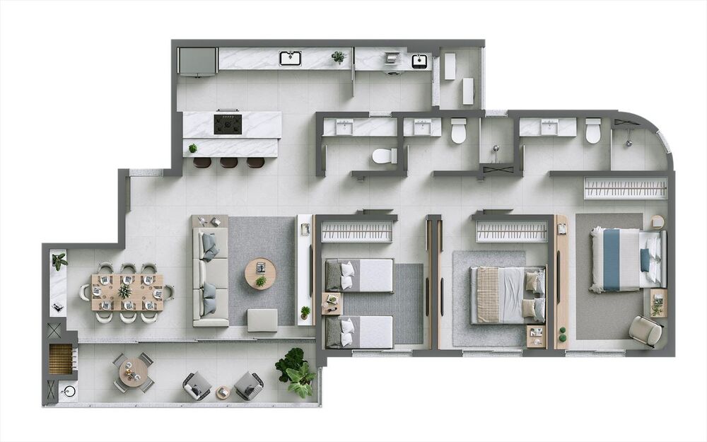 Apartamento, 3 quartos, 122 m² - Foto 14