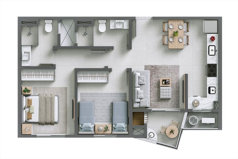 Apartamento, 2 quartos, 66 m² - Foto 12