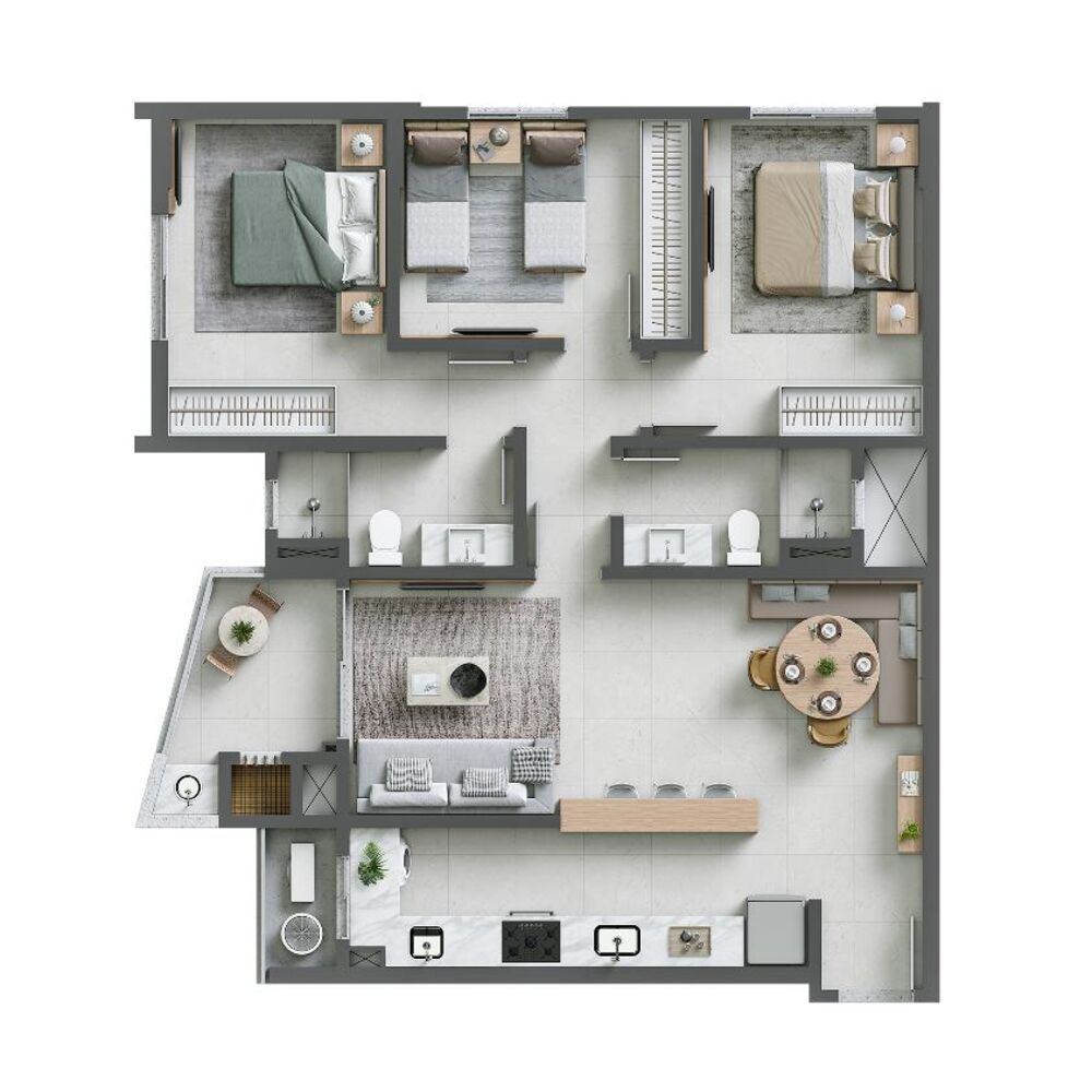 Apartamento, 2 quartos, 66 m² - Foto 14