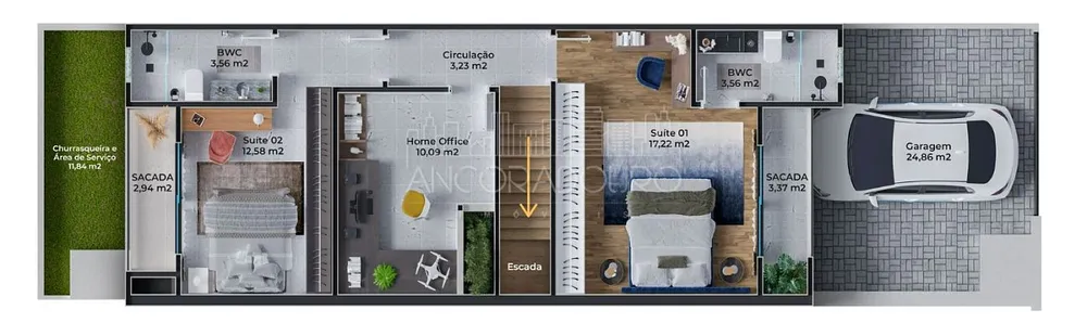 Sobrado, 2 quartos, 136 m² - Foto 11