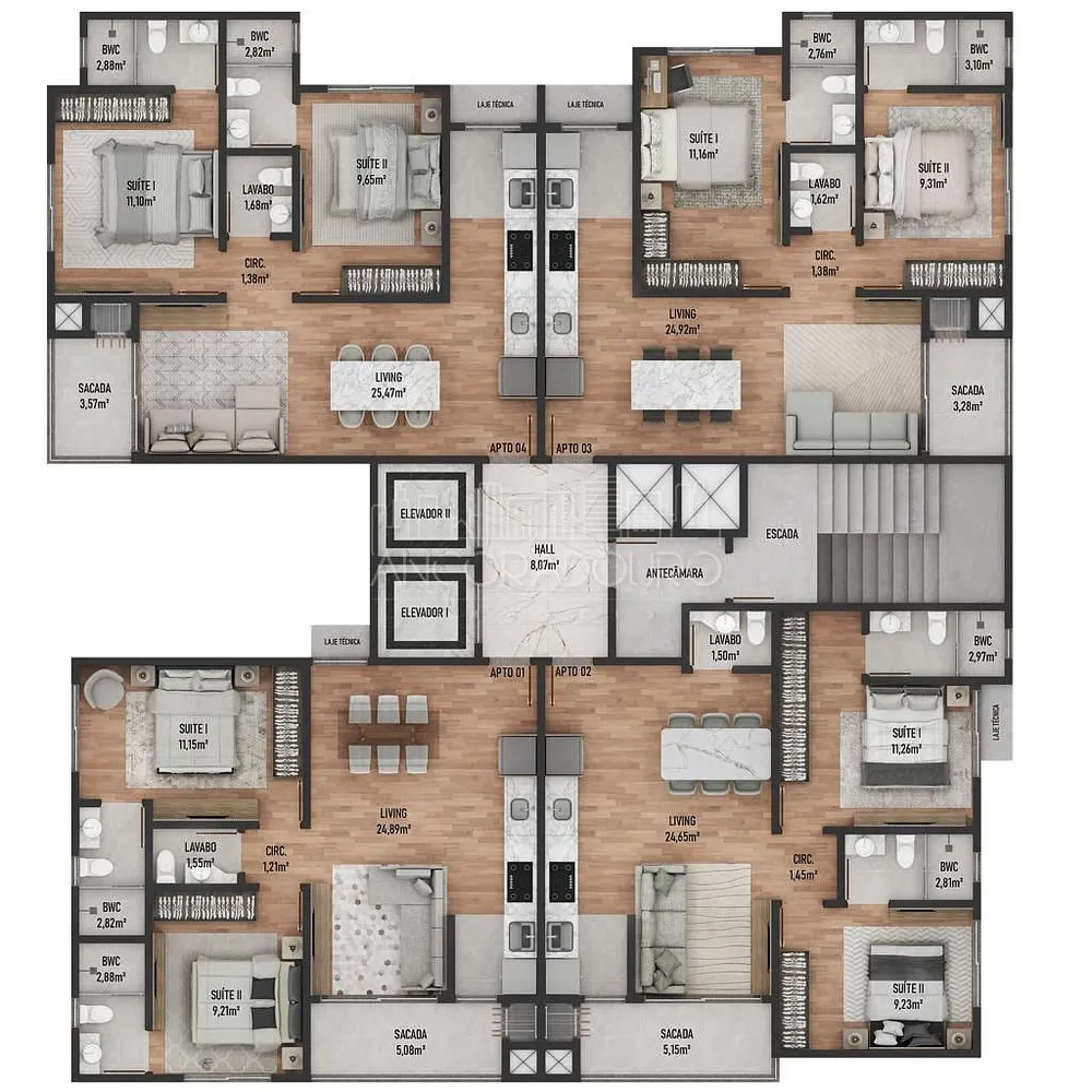 Apartamento, 2 quartos, 67 m² - Foto 12