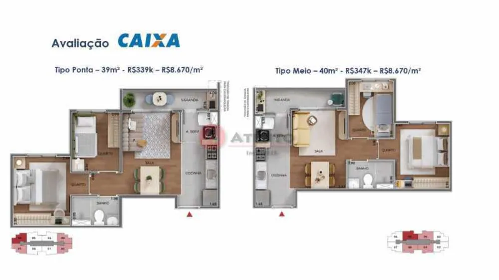 Apartamento, 2 quartos, 40 m² - Foto 5