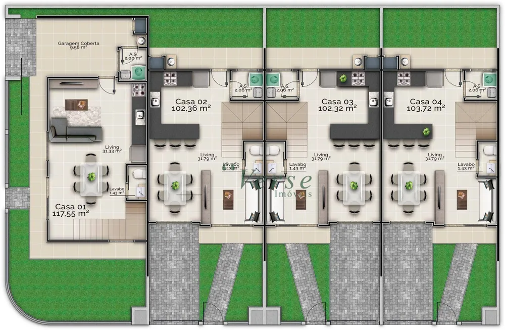 Sobrado, 3 quartos, 114 m² - Foto 4