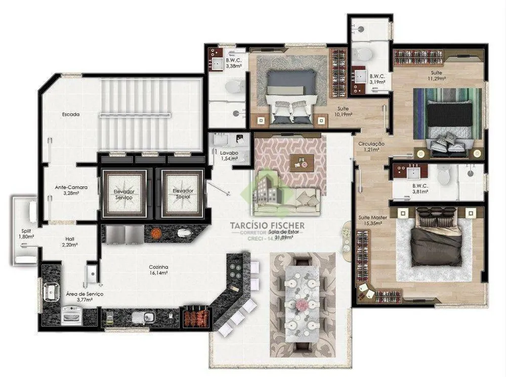 Apartamento, 3 quartos, 249 m² - Foto 19