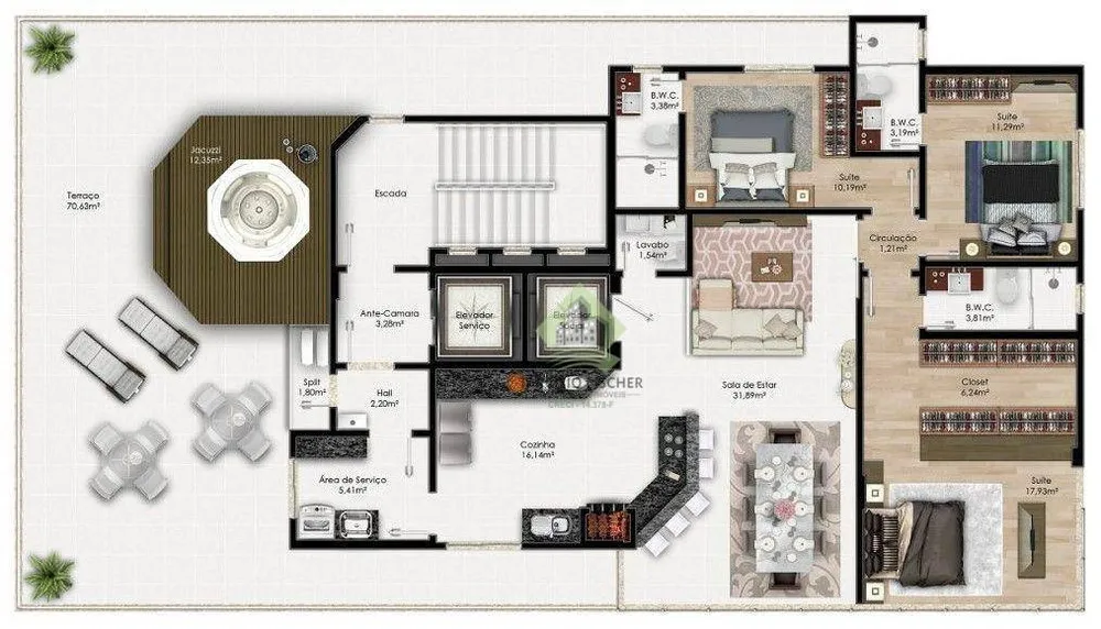 Apartamento, 3 quartos, 249 m² - Foto 15