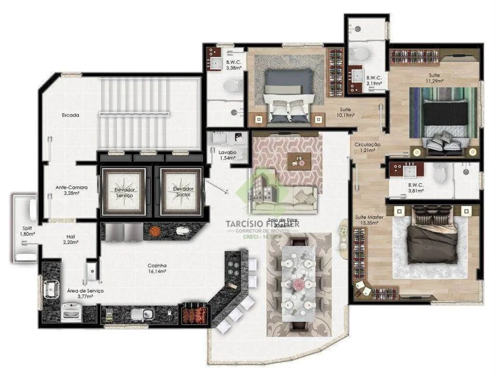Apartamento, 3 quartos, 249 m² - Foto 20