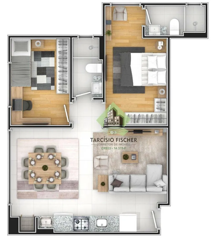 Apartamento, 2 quartos - Foto 13