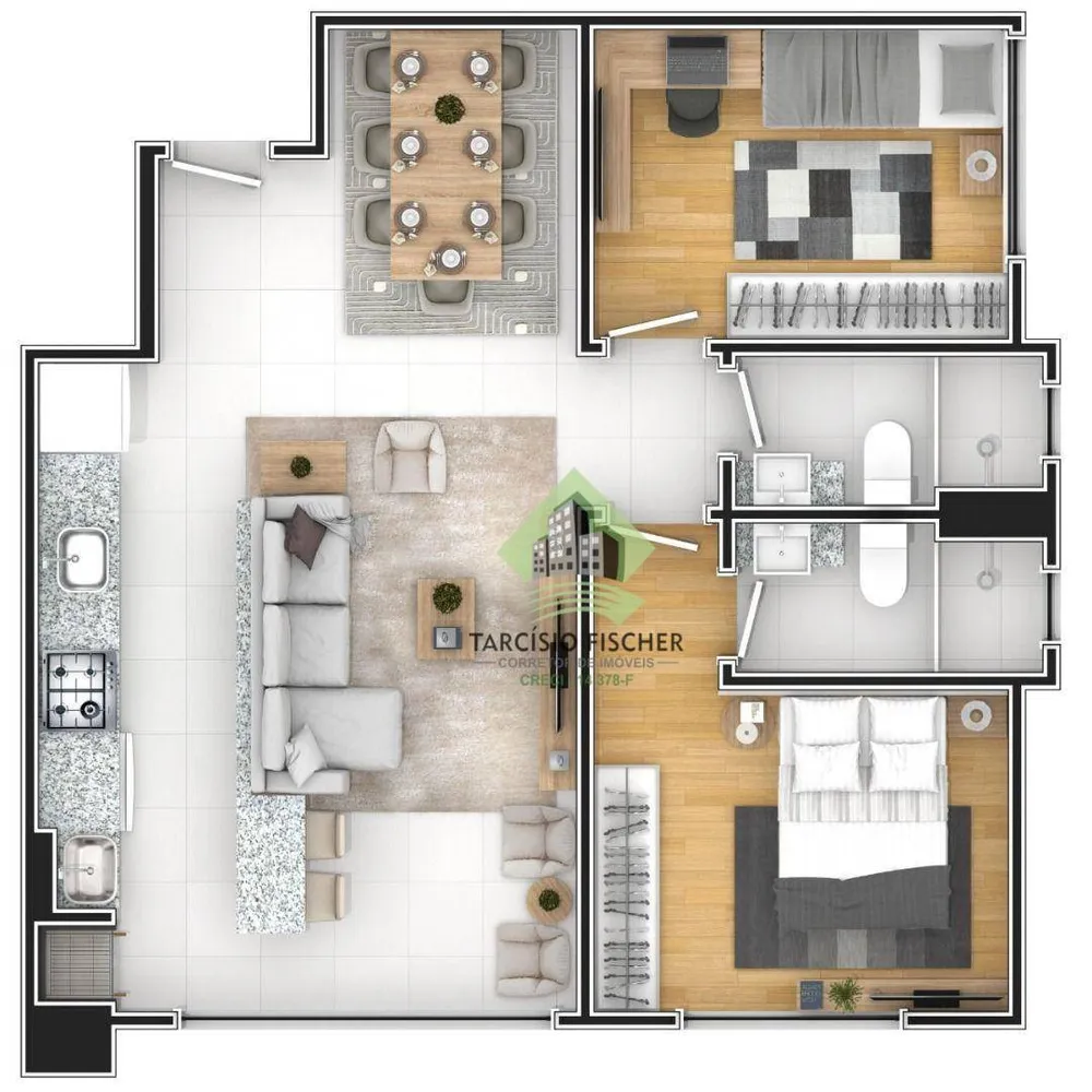 Apartamento, 2 quartos - Foto 12