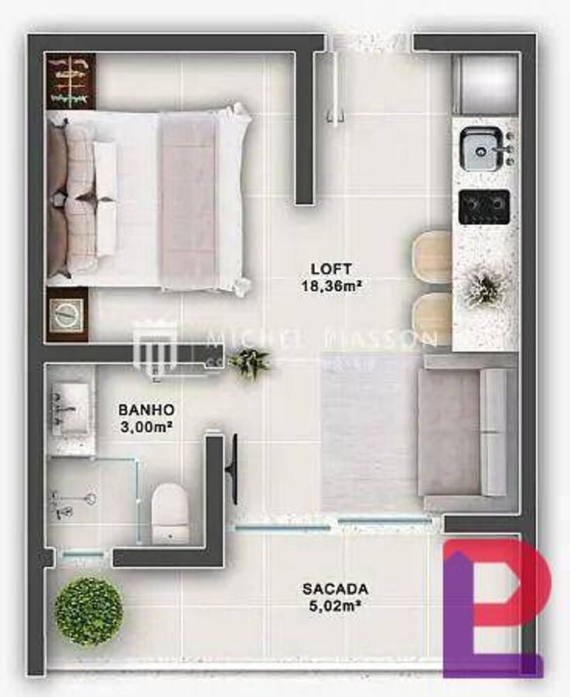 Flat/Apart Hotel, 1 quarto - Foto 12