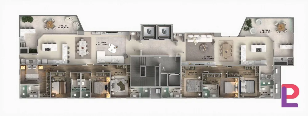 Apartamento, 3 quartos - Foto 23