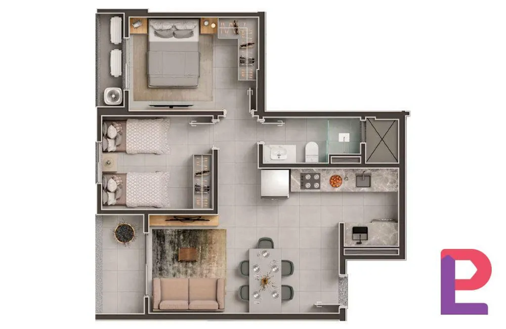 Apartamento, 2 quartos - Foto 6