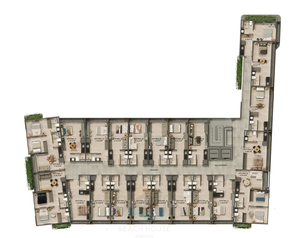 Apartamento, 1 quarto, 26 m² - Foto 13