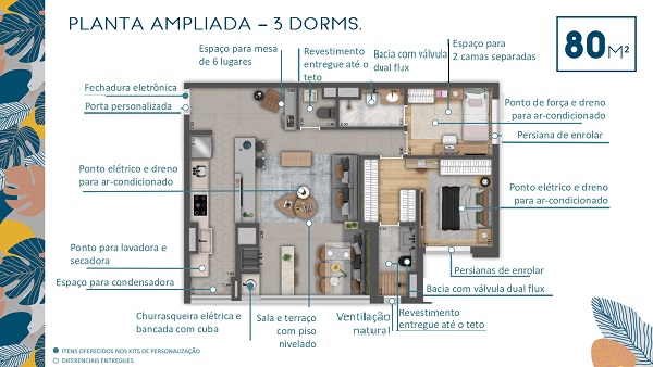 Apartamento à venda com 2 quartos, 62m² - Foto 9