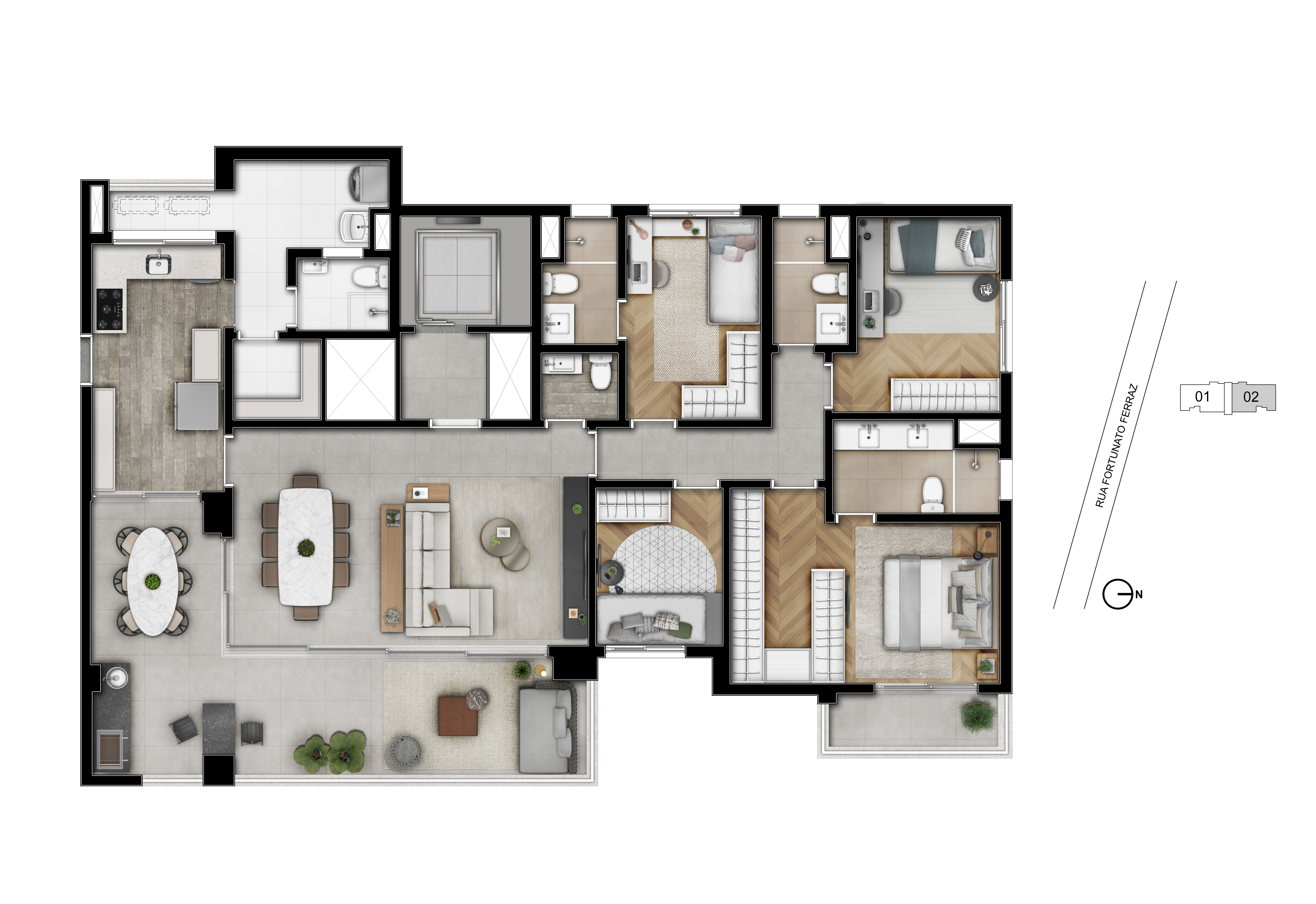 Apartamento à venda com 3 quartos, 127m² - Foto 10