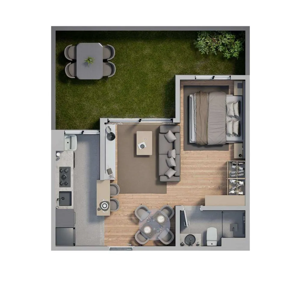 Apartamento, 1 quarto, 50 m² - Foto 1