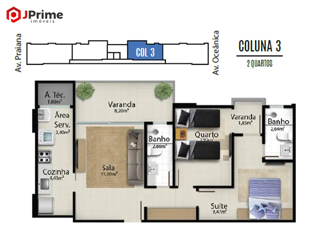 Apartamento, 2 quartos, 59 m² - Foto 9