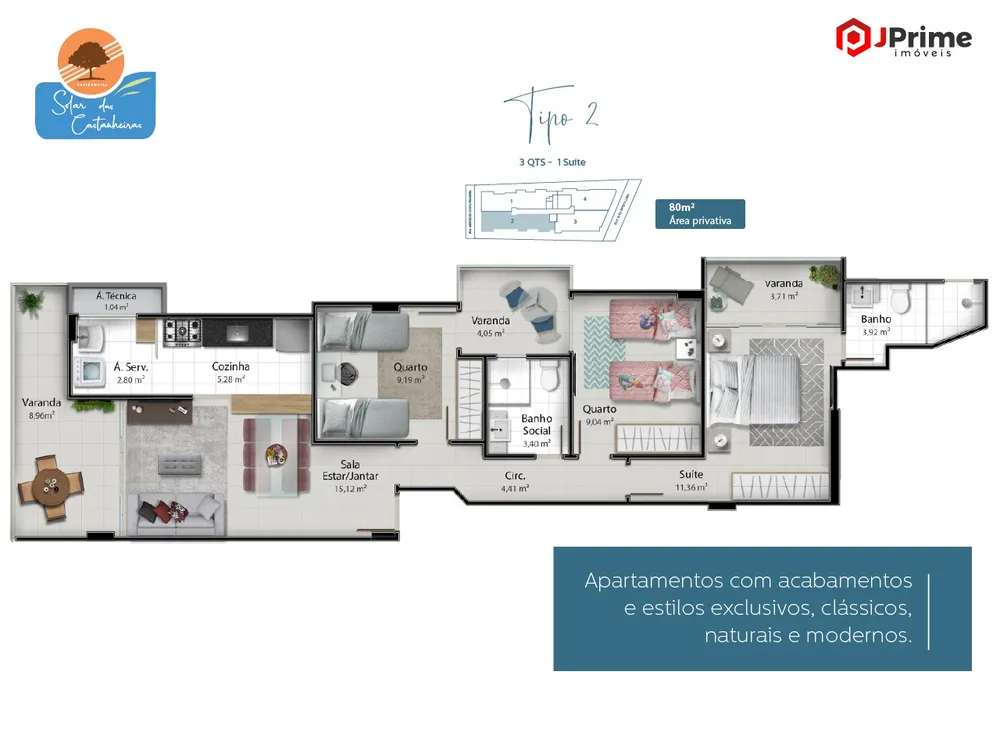 Apartamento, 3 quartos, 92 m² - Foto 9