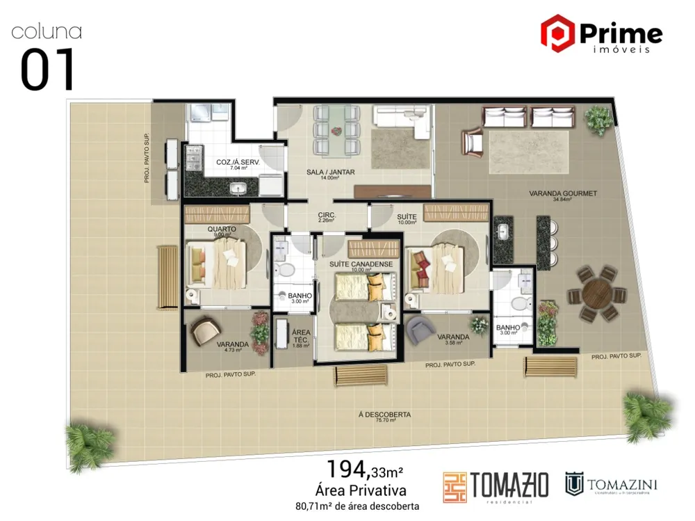 Apartamento, 3 quartos, 194 m² - Foto 12