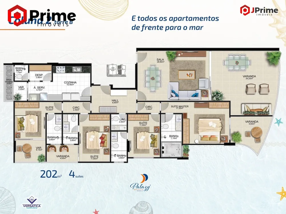 Apartamento, 4 quartos, 202 m² - Foto 4