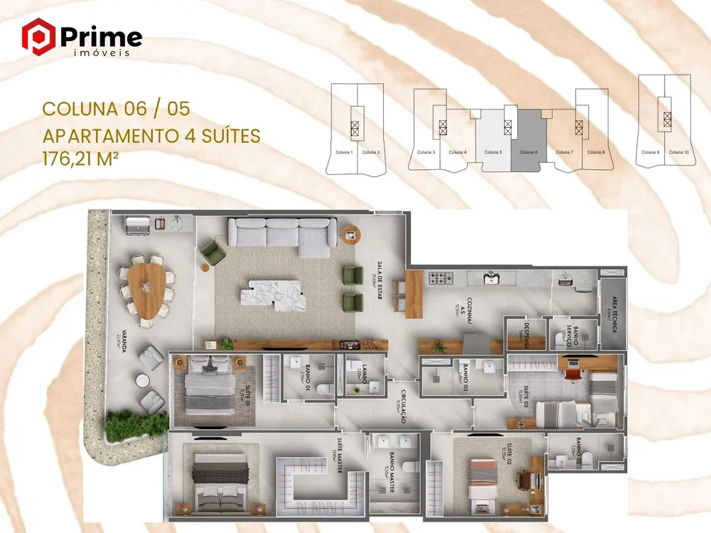 Apartamento, 4 quartos, 200 m² - Foto 12