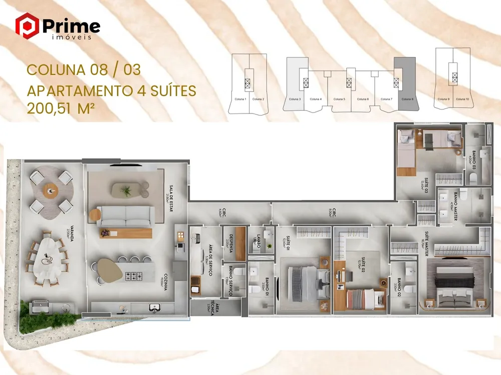 Apartamento, 4 quartos, 200 m² - Foto 13