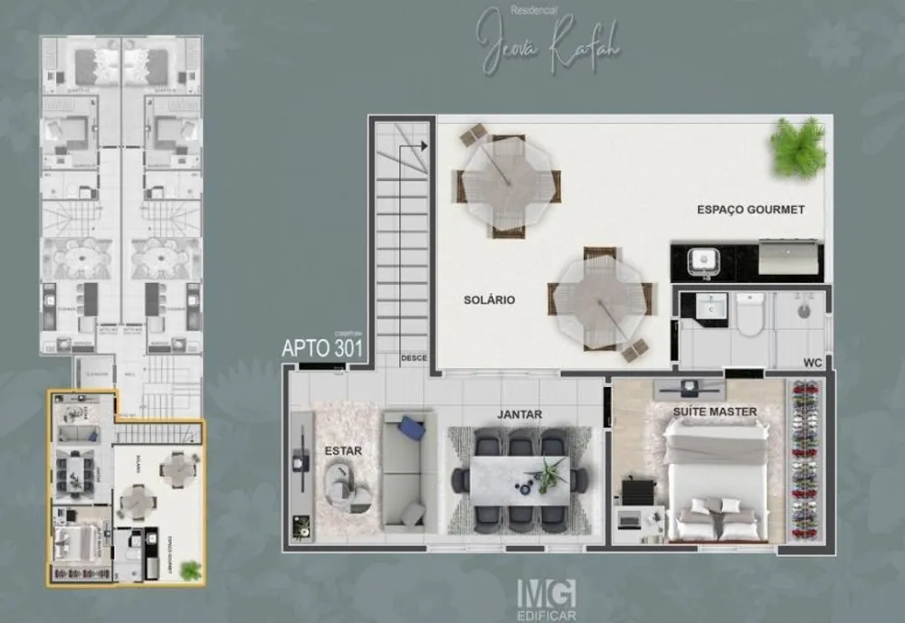 Cobertura, 3 quartos, 50 m² - Foto 8
