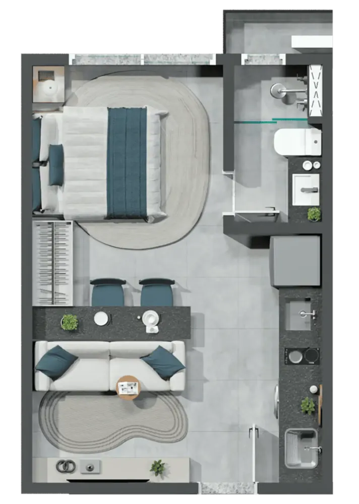 Casa, 1 quarto, 25 m² - Foto 5